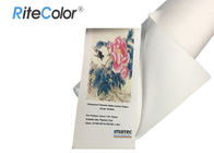 Inkjet Fine Art ม้วนผ้าใบโพลีเอสเตอร์ 100% 260 กรัมด้วยหมึกสี