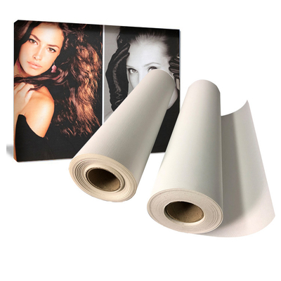 Eco Solvent กรอบดิจิทัลกระจ่างว่างกระจ่างหมึกกระจายน้ําตาลคอนวัตน์ Canvas Roll 360gsm