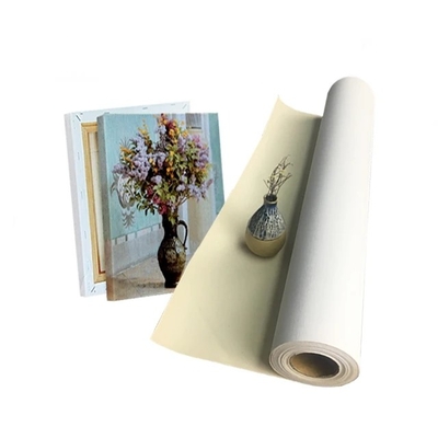โปรเฟชั่นแนล Eco Solvent Inkjet Printing Canvas 380gsm แมทพอลิคอทตัน