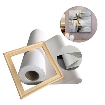 Aqueous 220gsm Matte Art Polyester Inkjet Canvas Roll สําหรับการพิมพ์