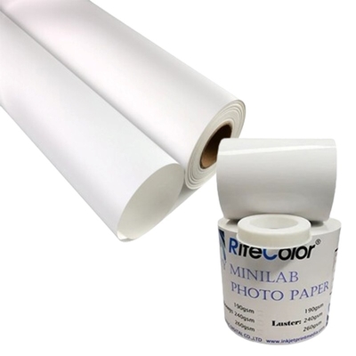 การพิมพ์ดิจิตอล สีหมึกสีหมึก 260gsm ซาติน Inkjet RC หนังสือนิยายม้วน