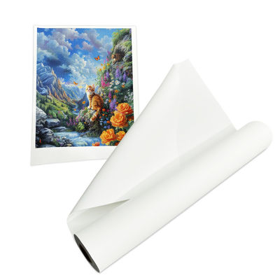 การพิมพ์แบบขนาดใหญ่แบบ Inkjet Polyester Canvas Roll สําหรับเครื่องพิมพ์แบบ Inkjet