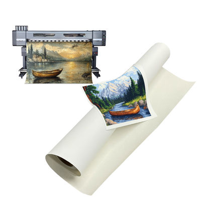 พรีเมี่ยมลาเท็กซ์ UV Matte Canvas การพิมพ์แบบกำหนดเอง Polycotton Canvas Roll