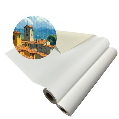 สามารถพิมพ์ได้ กันน้ํา 220gsm โพลีเอสเตอร์ Canvas Rolls สําหรับ Giclee Art Printing