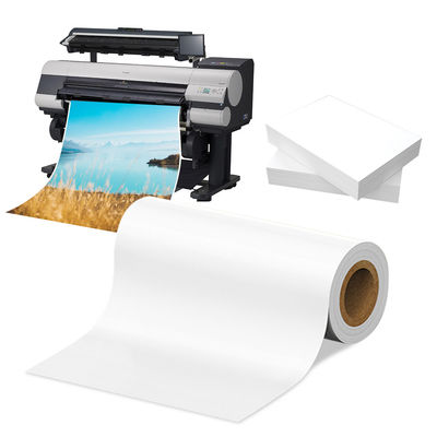 90gsm Label Sticker Pigment Dye Inkjet Matte Coating Front Paper สําหรับวัสดุการติดป้าย