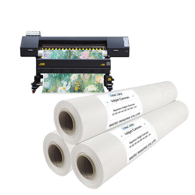 โพลีเอสเตอร์ แมทแคนวาส รอลล์ 210gsm กันน้ํา สีสีสีสําหรับเครื่องพิมพ์ EPSON