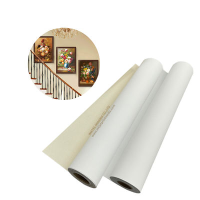 42' น้ํากันน้ํา โพลีเอสเตอร์ Canvas Rolls Inkjet Printing 260gsm สีหมึก