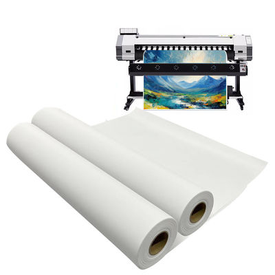 รูปแบบขนาดใหญ่ Inkjet Polyester Canvas Roll สําหรับเครื่องพิมพ์ UV Latex Eco Solvent