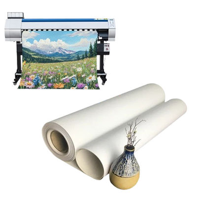 280gsm แมทพอลิเอสเตอร์ คันวาส รอลล์กระดาษฉีดหมึก สําหรับ Eco Solvent / Latex / UV Printing