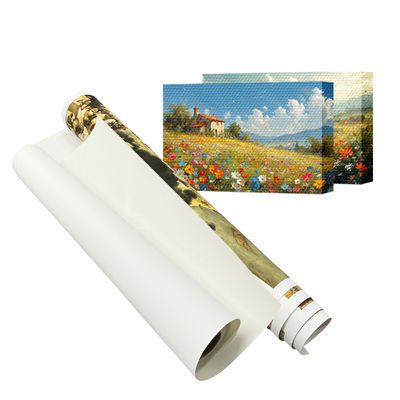 การพิมพ์แบบขนาดใหญ่ Inkjet 380gsm แคนวาสแมทสําหรับการพิมพ์สารละลายสิ่งแวดล้อม