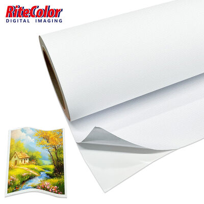350gm Matte Textured Waterproof Self-Adhesive Canvas สําหรับการวาดภาพผนังความละเอียดสูงและตกแต่งภายใน