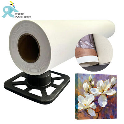 พิมพ์พีกเมนต์ 360gsm Inkjet Polycotton Canvas Roll Matte สําหรับศิลปะผนัง มุสเซียม แกลเลอรี่แสดงสินค้า