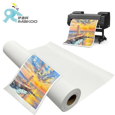 44 นิ้ว โปรเฟชั่นแนล Fine Art 100% โพลีเอสเตอร์ แคนวาส รอลล์รูปแบบกว้าง ขาด Matte 280gsm สําหรับการพิมพ์ Inkjet Giclee