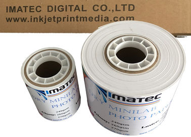 กระดาษภาพถ่ายแบบดิจิตอล Dry Dry Minilab ม้วน 240Gsm ความมันวาวใน 6 