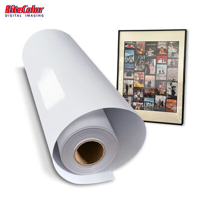 ม้วนกระดาษภาพถ่ายอิงค์เจ็ทอิงค์เจ็ท Eco-solvent เคลือบเงา RC 240gsm สำหรับการพิมพ์รูปแบบขนาดใหญ่
