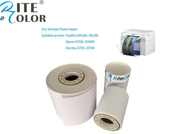 กระดาษภาพถ่าย Microporous Lustre Minilab A4 แผ่นม้วนเรซิ่นเคลือบสีขาว