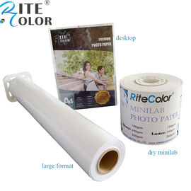 อิงค์เจ็ท RC กระดาษภาพถ่ายเงามันวาวม้วนกระดาษสำหรับ Canon / Epson Digital Printing